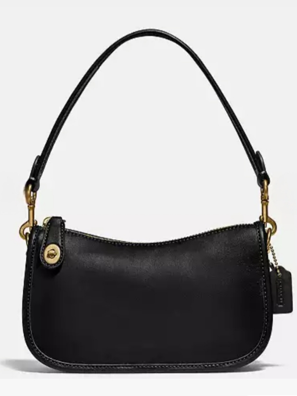 The Coach Originals - Swinger 20 Leather Shoulder Bag in Black (NWT)
